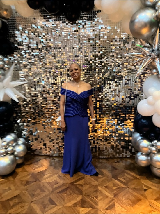 Dresses & Skirts - Elegant Off-Shoulder Royal Blue Evening Gown